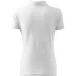 Koszulka polo damska Malfini Cotton 213 - Biały - Tył